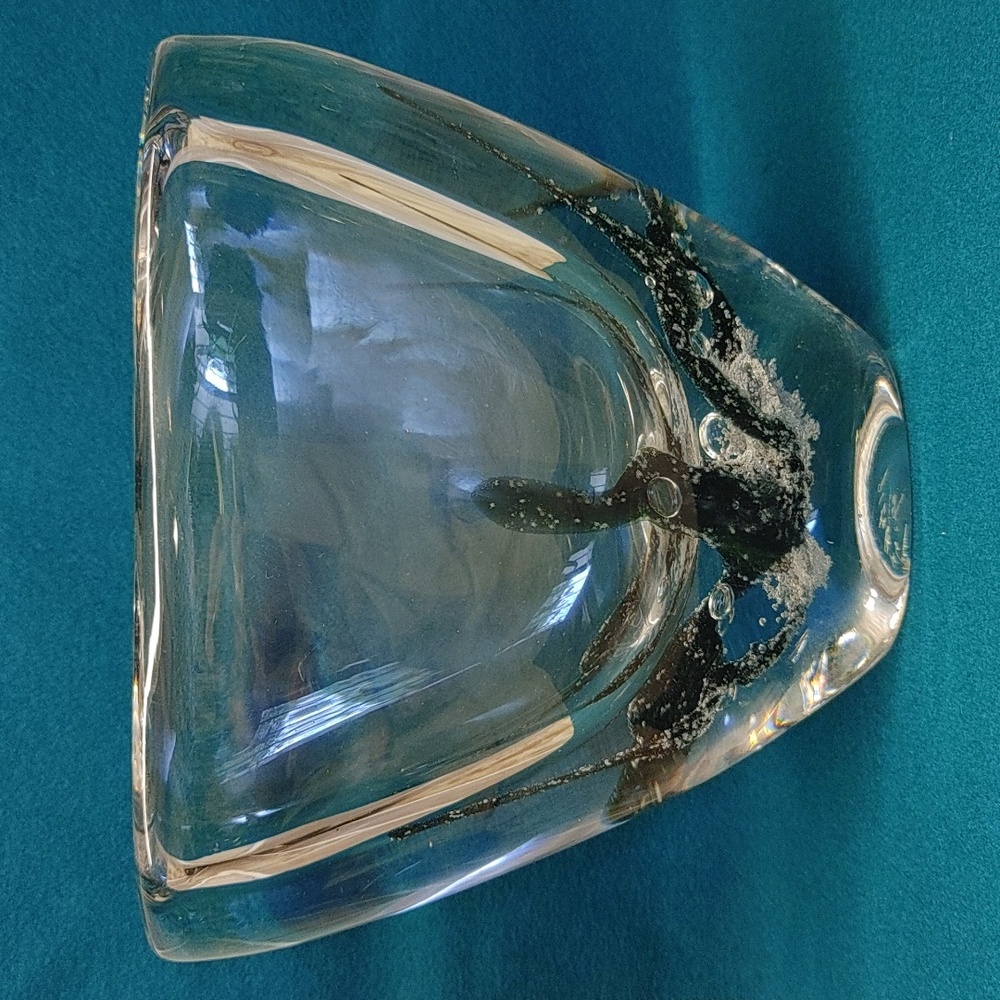 Kosta Boda Art Glass Sea Kelp Design Signed